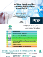 Penerapan Sistem Management Mutu Sesuai CPAKB (ASPAKI 221222)