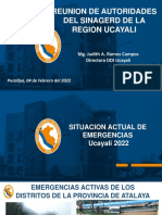 Reunión autoridades SINAGERD Ucayali 2022