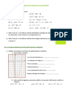 Ejercicios de Repaso para Prueba Final - 3er Año