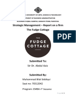 Muhammad Bilal Siddiqui - The Fudge Cottage - Strategic Management - (27-Aug-22)