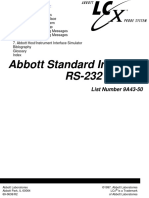 Abbott Standard Interface RS-232 Manual