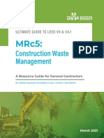 MRc5 Construction Waste Management LEED v4 and v4.1 Ebook