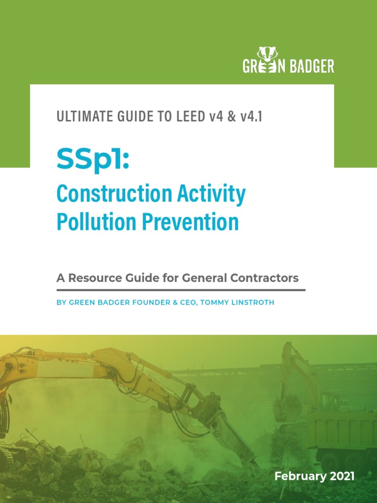 LEED SSp1: Construction Pollution Control Guide | PDF | Environmental ...