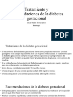 Tratamiento y Recomendaciones de La Diabetes Gestacional