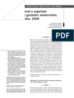 Estado Nutricional y Seguridad Alimentaria de Gestantes Adolescentes