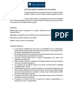 PROCEDIMIENTO PARA MANEJO Y REEMBOLSO DE CAJA MENOR