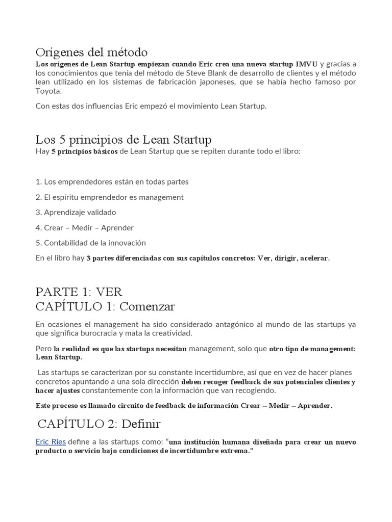 Orígenes Lean Startup | PDF | Lean Startup | Empresa de inicio