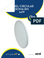 Panel de Empotrar Circular Roma RM 24W (220mm)