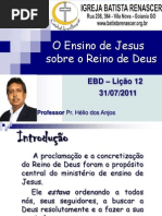 EBD - Ensino de Jesus Sobre o Reino de Deus