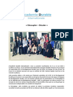 Académie Durable Internationale Découpler Décaler