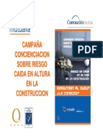 Campaña Concienciacion Caida en Altura en El Sector de La Construccion