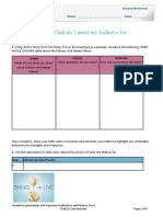 Dying To Live The Urinary System Science Year 9-Student Worksheet