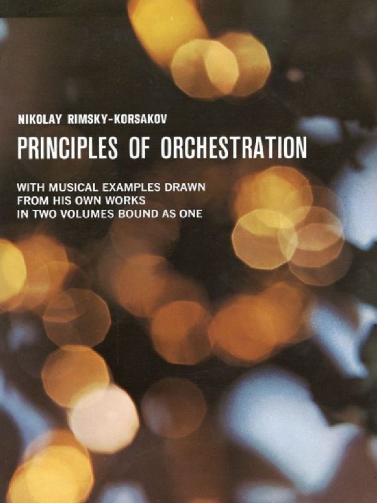 Rimsky Korsakov Principles of Orchestration PDF Double Bass String Instruments