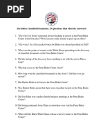 The Biden Classified Documents: 35 Questions That Must Be Answered