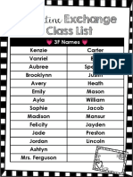 2023 - 3f Valentines Class List