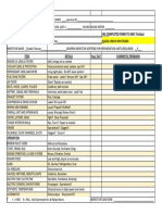 Reefer Unit Inspection Form Checklist