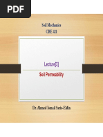 CH (3) SOIL Permeability