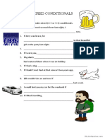 Mixed Conditionals (2+3 and 3+2) Worksheet