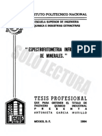 Espectrofotometría Infrarroja de Minerales