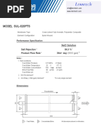 Toray SUL G20FTS Reverse Osmosis Element L