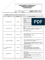 Procedimento de Conservação e Limpeza