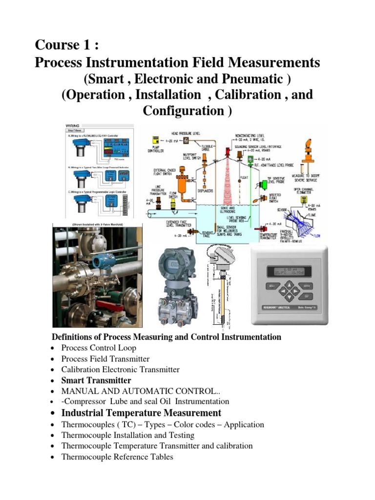 Course 1 Instrumentation Measurements 1 PDF