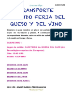 Feria Queso Vino 2022 - ItinerarioOficial