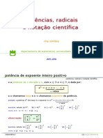 Potências, radicais e notação científica em