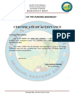 BIGO Barangay Indigency Certificate 2020
