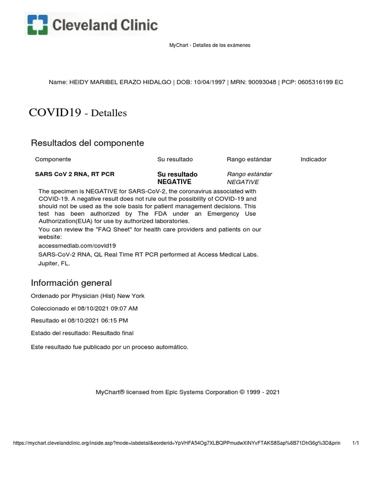 SARS CoV 2 RNA, RT PCR | PDF