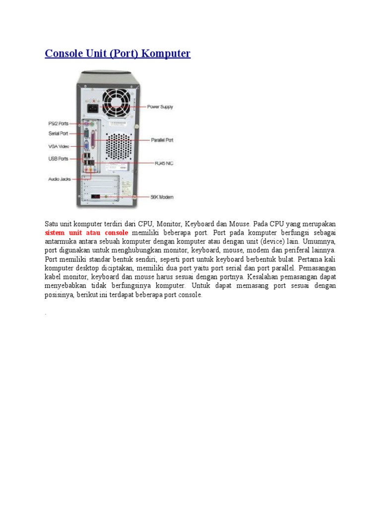 Console Unit Bab 2 Print | PDF