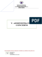 7 V Administrative Concerns