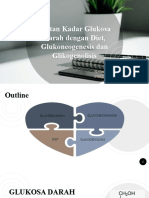 Kaitan Kadar Glukosa Darah DG Diet, Glukoneogenesis Dan Glikogenolisis