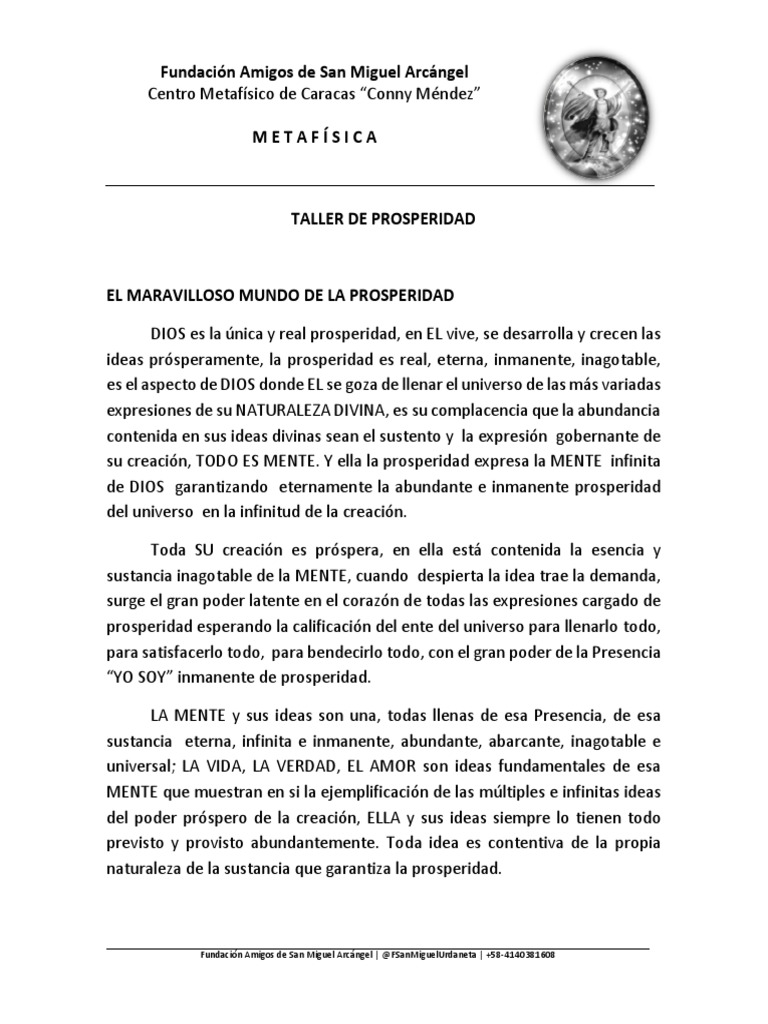 Taller de Prosperidad | PDF | Dios | Esencia