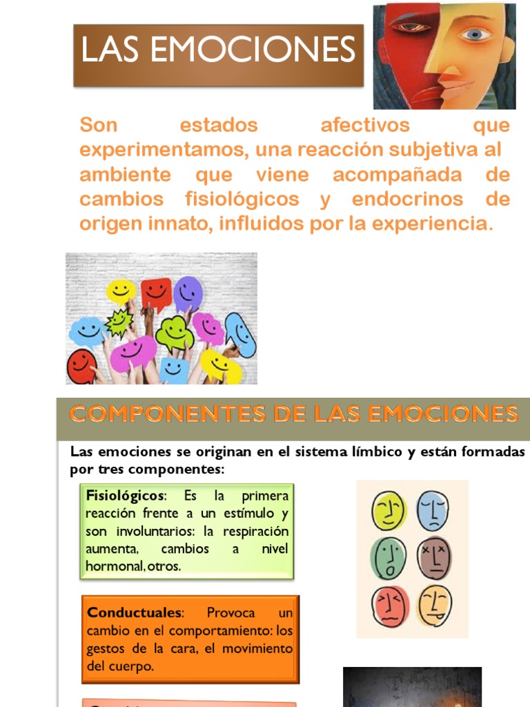 Componentes y Tipos de Emociones | PDF | Las emociones | Temor