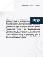 El Informe Del INE Sobre El Riesgo de La Reforma Electoral de La 4T Rumbo A 2024