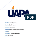 Etica Profesional Del Psicologo Tarea 5