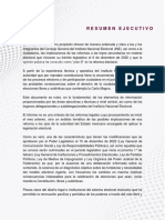 Resumen Ejecutivo Implicaciones Reforma Electoral