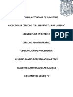 Declaracíón de Procedencia Aguilar Tacu Mario Roberto