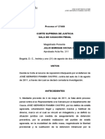 República de Colombia: Proceso Nº 27460 Corte Suprema de Justicia Sala de Casación Penal