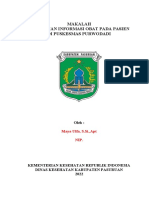 Makalah Pelayanan Informasi Obat Pada Pasien Di Puskesmas Purwodadi