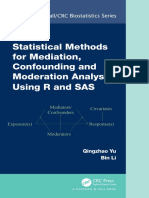 (Chapman & Hall - CRC Biostatistics) Qingzhao Yu, Bin Li - Statistical Methods For Mediation, Confounding and Moderation Analysis Using R and SAS-CRC Press (2022)