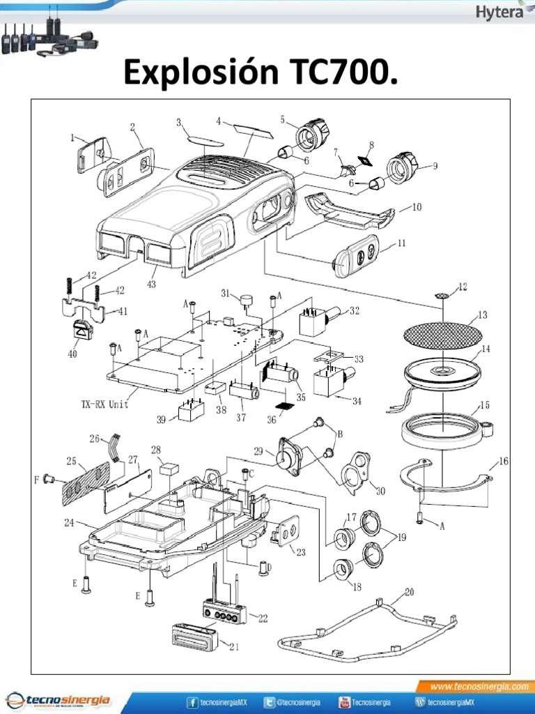 Componentes del Radio TC700 | PDF | Ingeniería Electrónica | Tecnología ...