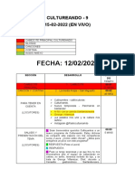 FECHA: 12/02/2022: Cultureando - 9 15-02-2022 (EN VIVO)