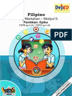 Filipino 8 Q1-M5 (Epiko, Bidasari)