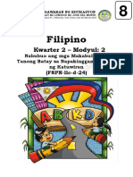 Filipino 8 Q2-M2 (Pagbuo NG Makabuluhang Tanong)