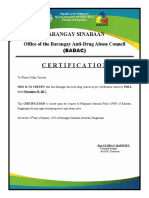 BADAC Cert.