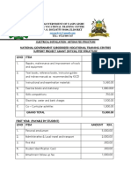 Electrical Fee Structure