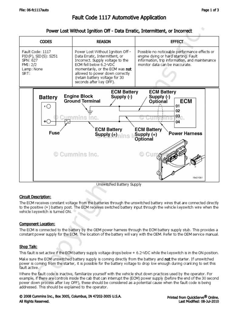 06-Fc1117auto Power Lost Without Ignition Off - Data Erratic ...