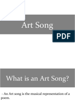 Art Song Presentation